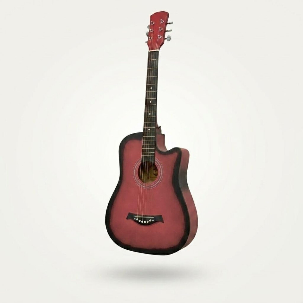 Supergift.com 38 Inch Full Size Acoustic Guitar Classical Cutaway Design Hardwood Fi