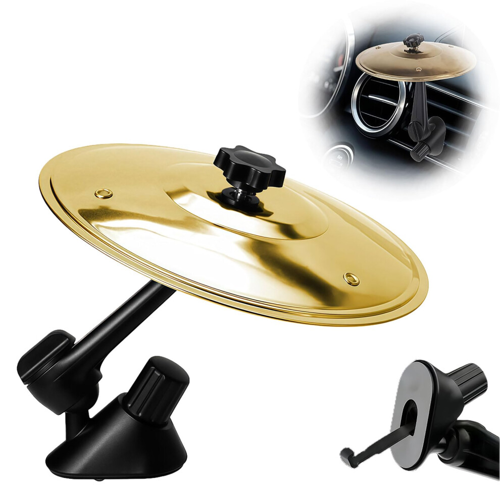 Huafenglan Mini Car Vent Drum Cymbal Â 5.4X5.4 Inch Stainless Steel Car Dashboard