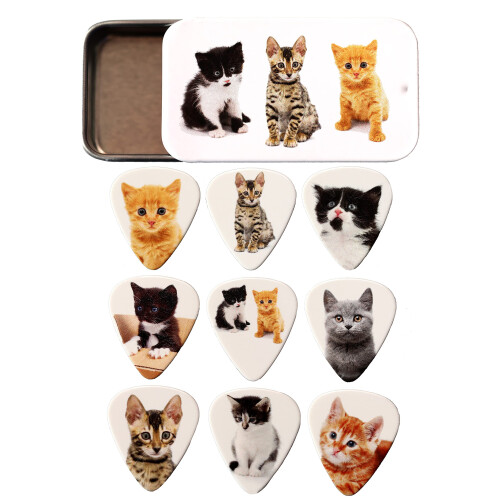 Harmony Picks Kitten Guitar Plectrums, Tin of 9