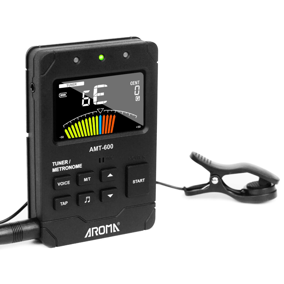 Aroma Digital Metronome Tuner Rechargeable For All Instruments With Gu