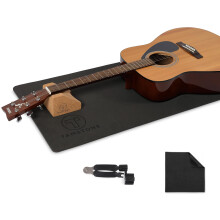 Tamstone Guitar Work Mat and Neck Rest - Guitar Maintenance Support - Repair Work and Maintenance - Bass, Acoustic, Ukulele, Banjo and Mandolin Guita