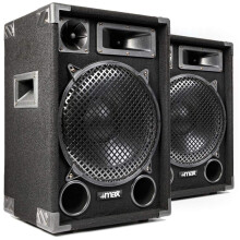 MAX12 12" Passive DJ PA Speaker Pair, 1400W Total - 12 Inch Full Range
