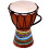 Children's Djembe Drum/Bongo Drum Hand Painted (Height: 15cm) 1