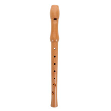 IMIKEYA 8-hole Tenor Wooden Recorder Flute and Adults, Beechwood Music Instrument for Beginner Practice and Educational Use, Long Body Woodwind for B