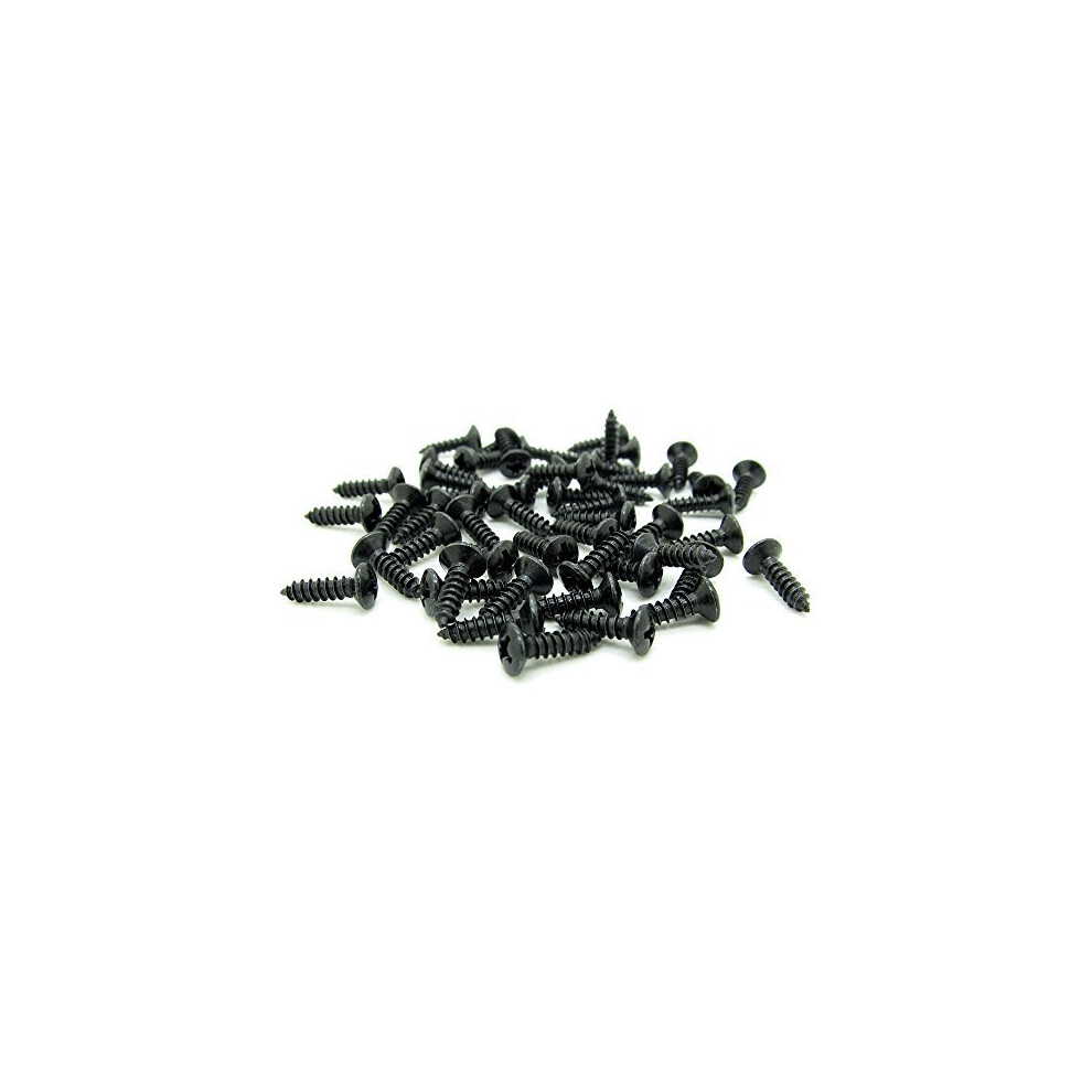 Pxyelec Black Guitar Bass Pickguard Screws For St Tl Sg Lp Guitar Pack