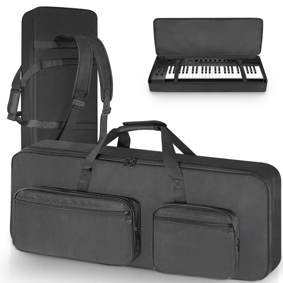 Sundoy 49 Key Gig Bag For Electric Piano, Keyboard Backpack Case Made
