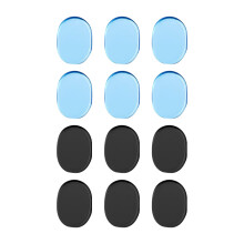 12Pcs Drum Dampener Gels,2 Colors Silicone Drum Silencers Dampening moon gels,Drum Silencers Dampeners Gel Pads,Drum Damper Drum Dampeners,Strong Sti