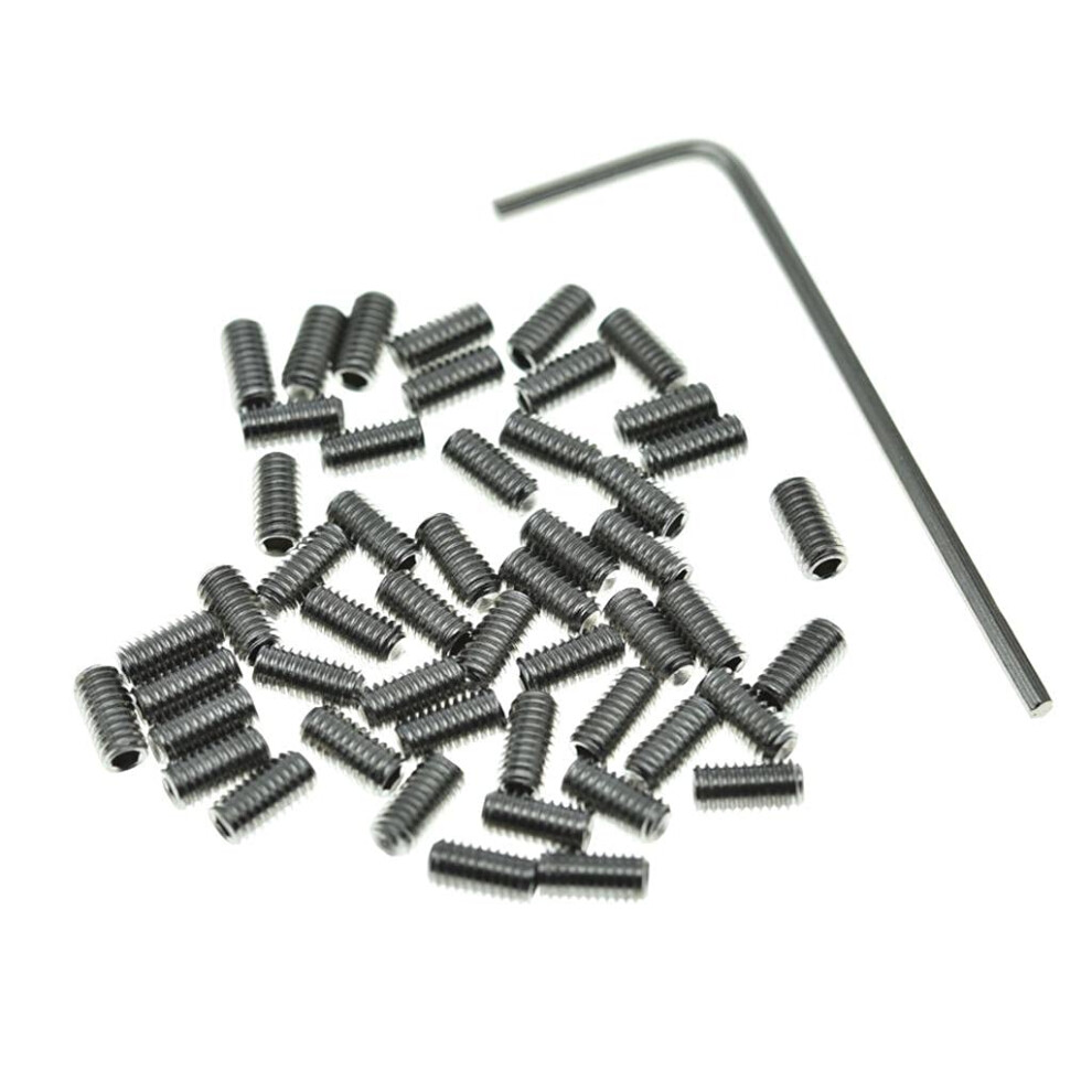 Kaish 50X Metric M3x6 Stainless Steel Guitar Bridge Saddle Height Adju