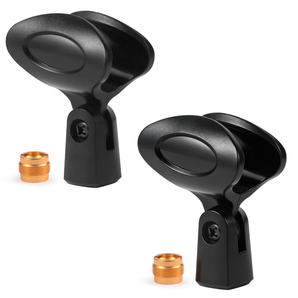 Jtlau Adjustable Microphone Clip For Stand, Universal Mic Clip For Wir