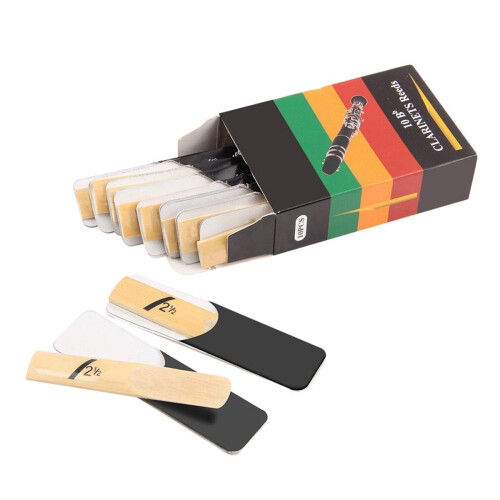 RuiJOTWAT 10 Pack Bb Clarinet Reeds Strength 1.5 Reed