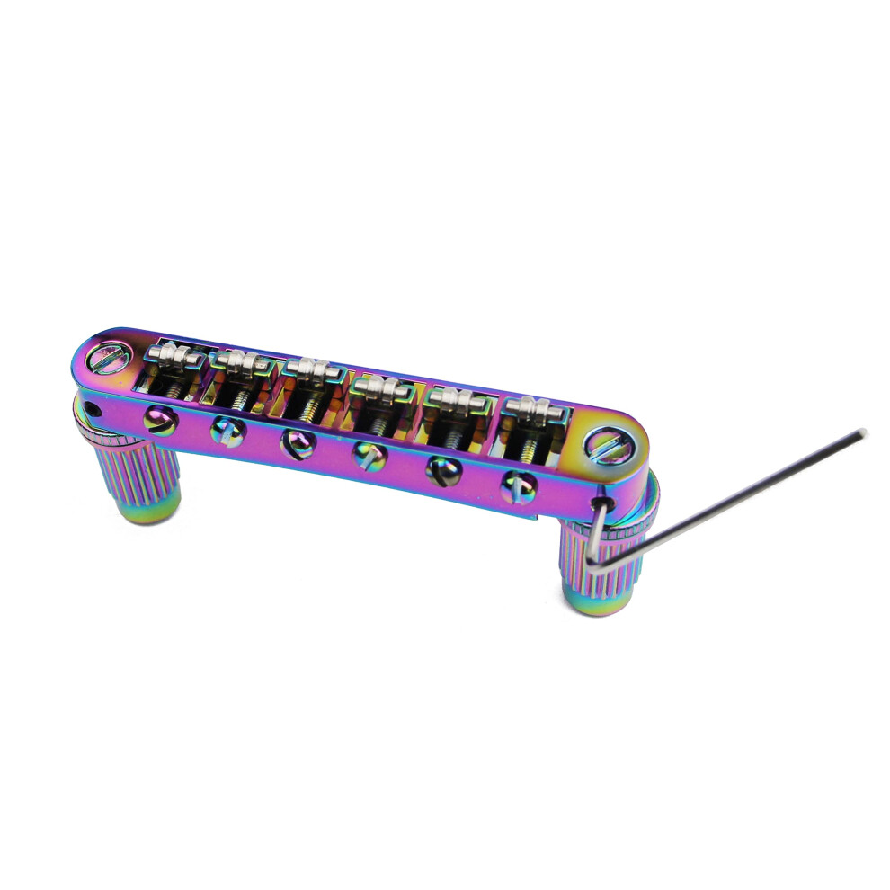 Guyker Guitar Tune-O-Matic Roller Saddle Bridge Replacement Part Compa