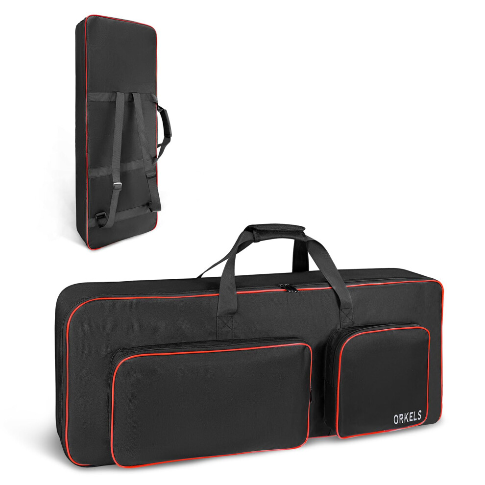 Sundoy Keyboard Gig Bag With Padding, Electric Piano Case, 600D Oxford
