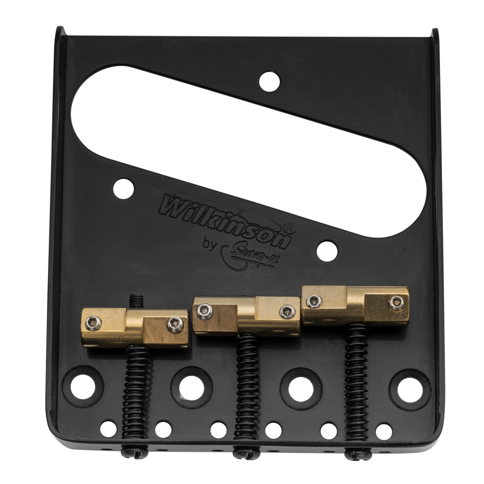 Musiclily Wilkinson Wtb Vintage Telecaster Bridge 3 Compensated Brass Saddles Fo