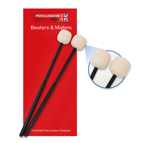 Percussion Plus PP070 Felt Beaters - Hard,white