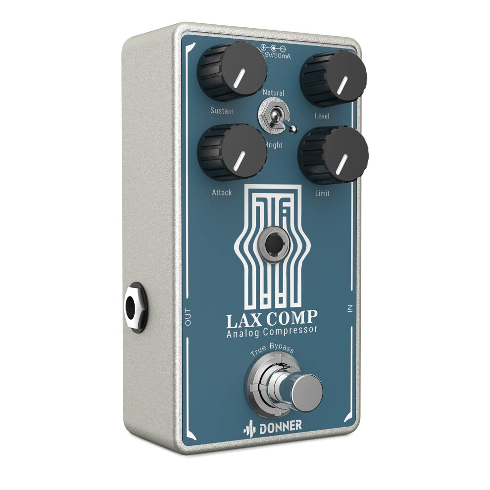 Donner Compressor Guitar Pedal, Lax Comp Compressor Pedal For Electric