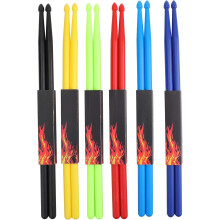 Suwimut 6 Pairs 5A Nylon Drumsticks, Exercise Plastic Drum Sticks, Lightweight and Durable Sticks for Drums, Musical Instrument Percussion Accessorie
