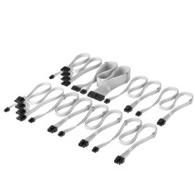 Corsair Elite Premium Type 4 Individual Sleeved PSU Cable Pro Kit – Low-Profile Cable Combs, Triple-Mesh Paracord Sleeve