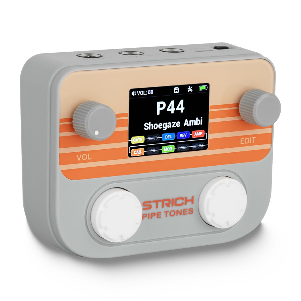 Strich Pipe Tones Pocket Multi Effects Guitar Pedal For Guitar & Bass,