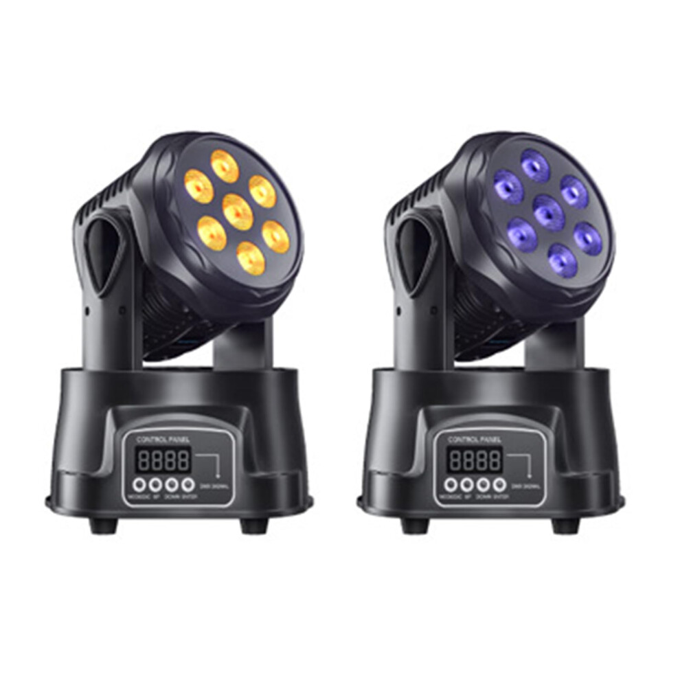 Areyourshop 2-Pack Moving Head Disco Lights - Led Rgbw 70W Dj Stage Li
