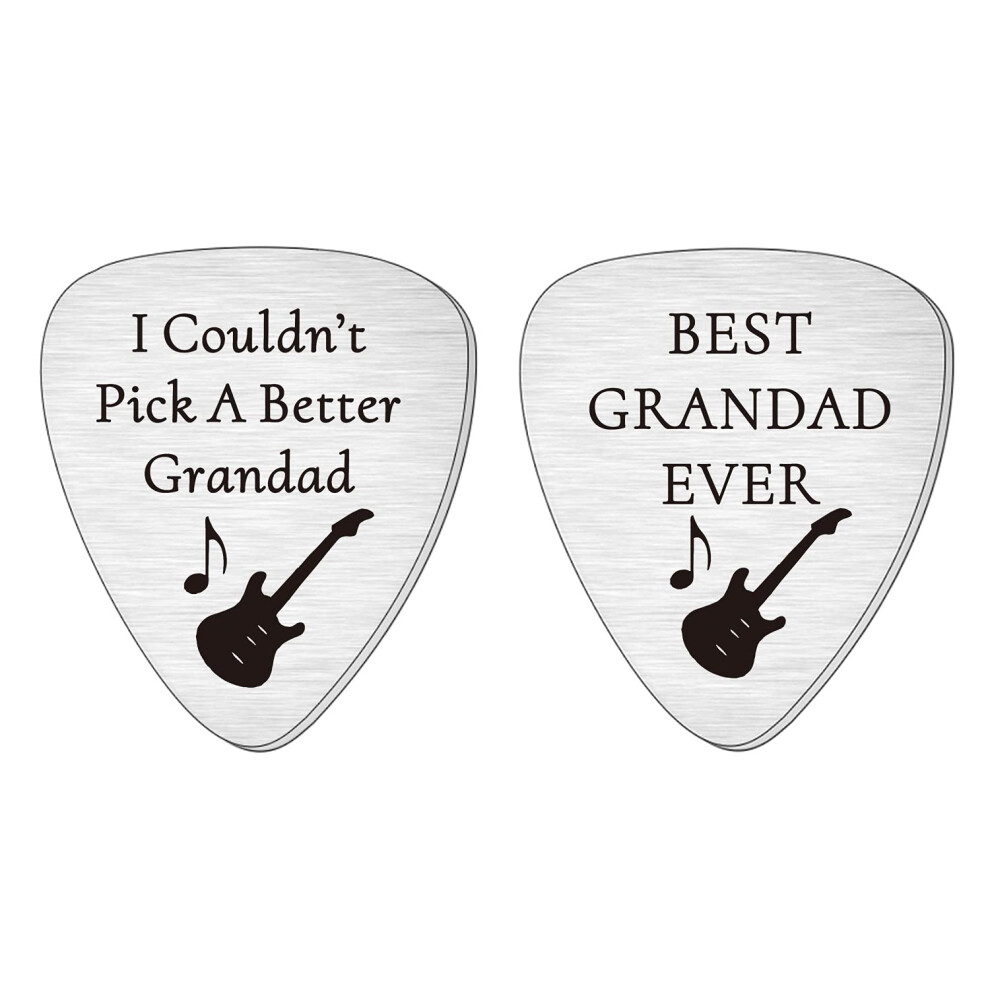 Smargo Two Pcs Grandad Guitar Pick Plectrum For Fathers Day Birthday C