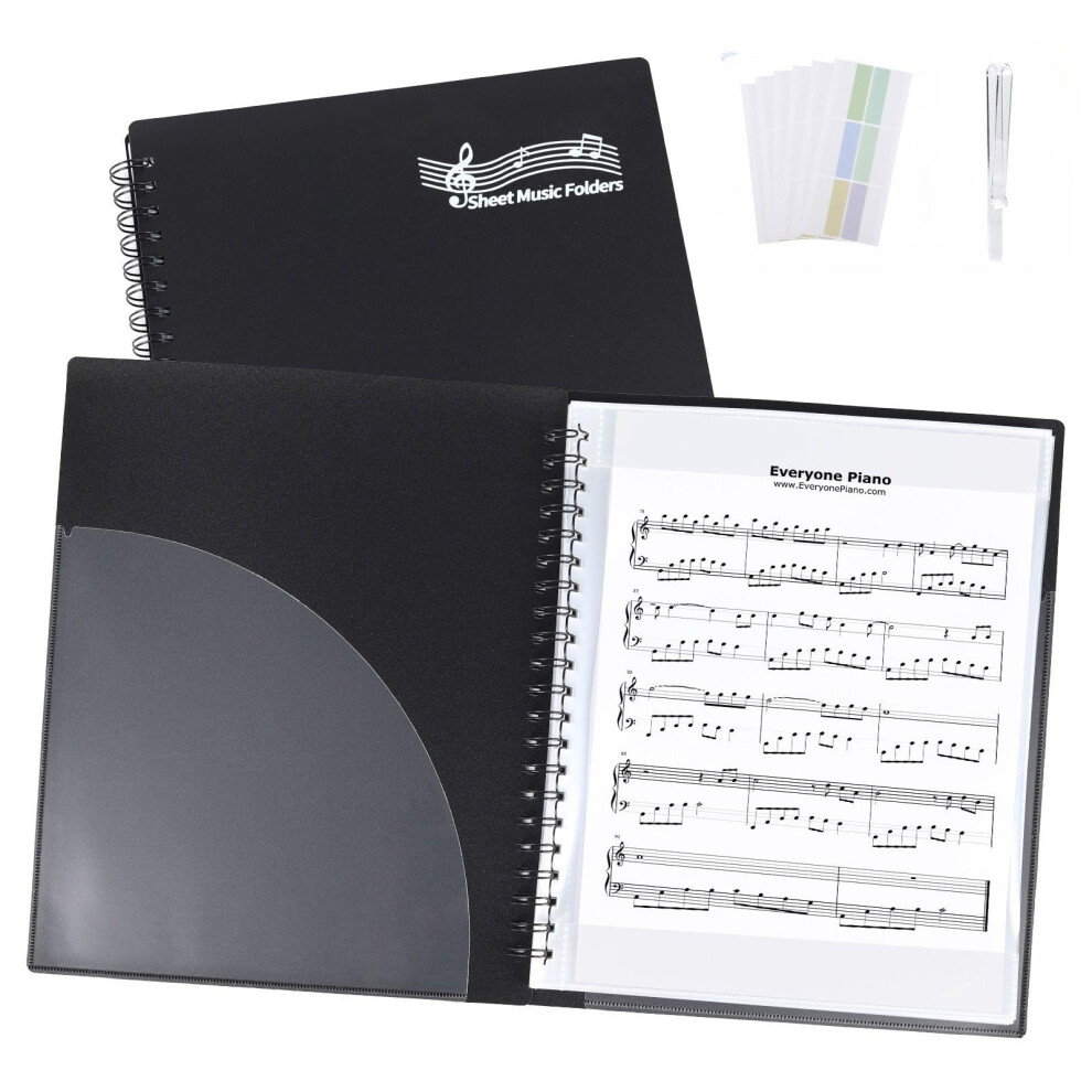 Javik Sheet Music Folders Choir Binder: Piano Music Sheet Holder Storage Fit