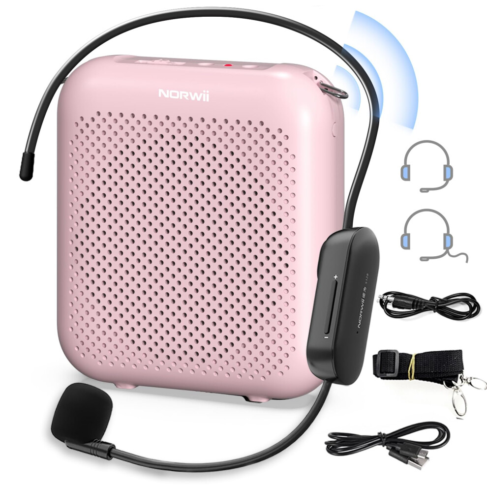 Norwii Wireless Voice Amplifier For Teachers With Microphone Headset,