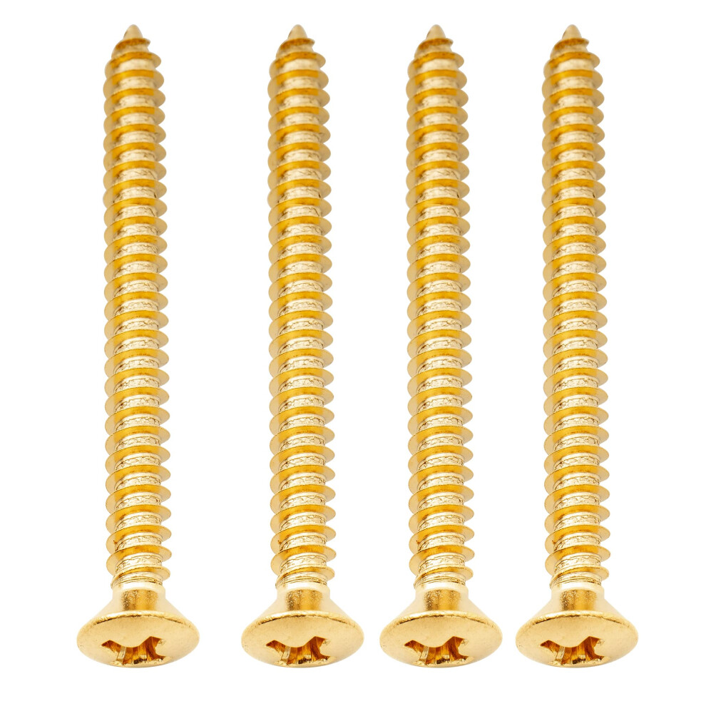 Musiclily Ultra 4X45mm Stainless Steel Countersunk Mounting Screws For