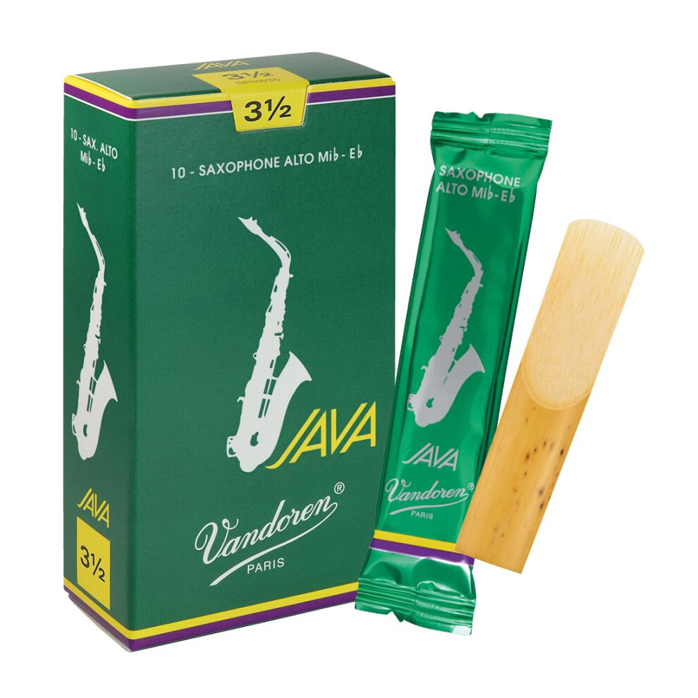 Vandoren Java Alto Saxophone Reeds-Box Of 10-Strength 3.5