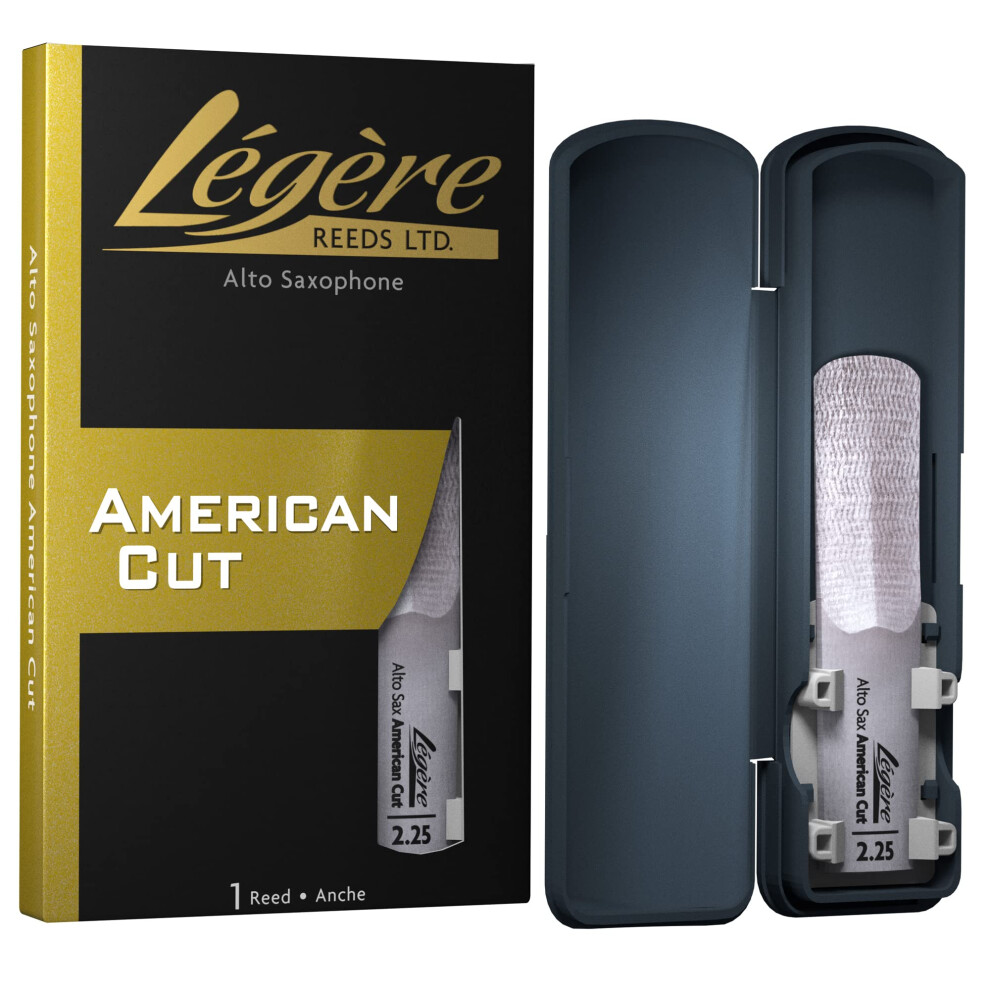 Legere Légère Reeds - Alto Saxophone Reed, American Cut, Strength 2.25 (Asa2.