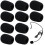 10Pcs Headset Microphone Foam Cover,Microphone Cover Foam,82230mm(Black) 1