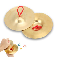 Crash Cymbals, 14.7cm Brass Hand Cymbal Percussion Instrument Drum Cym