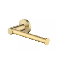 Glacier Bay Dorind Wall-Mount Toilet Paper Holder Single Post in Brushed Gold