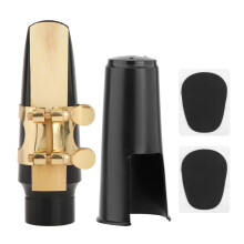 Alto Saxophone Mouthpiece Kit with Ligature,One Reed and Plastic Cap