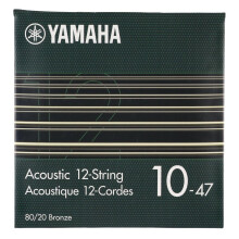 YAMAHA SA10-12 Acoustic Guitar Strings – 12-String Light (010-047), 80/20 Bronze
