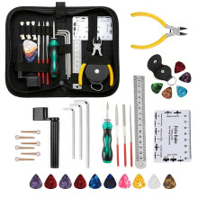 elthmpr 34 PCS Guitar Maintenance Tools Kit - Repair Tool with Carry Bag, Guitar Care Cleaning Accessories for Ukulele Bass Banjo Mandolin, Gift for
