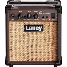 Laney LA10 Acoustic Guitar Amp – 10W Compact Amplifier with Shape Switch, AUX Input, Headphone Socket, 5” Custom Speaker – Perfect for Practice,