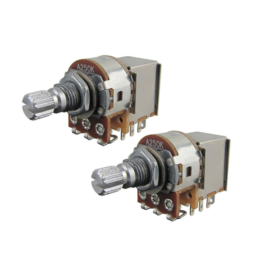 Fleor A250k Push Pull Potentiometer Audio Cone Pots 15Mm Short Split S