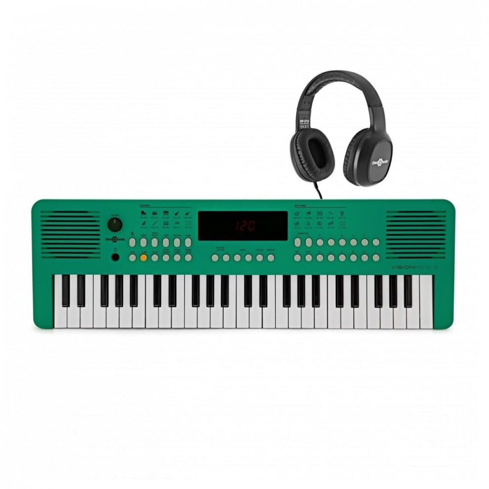Gear4music Portable 49-Key Midi Keyboard - Mini Electric Piano Keyboard For Kids