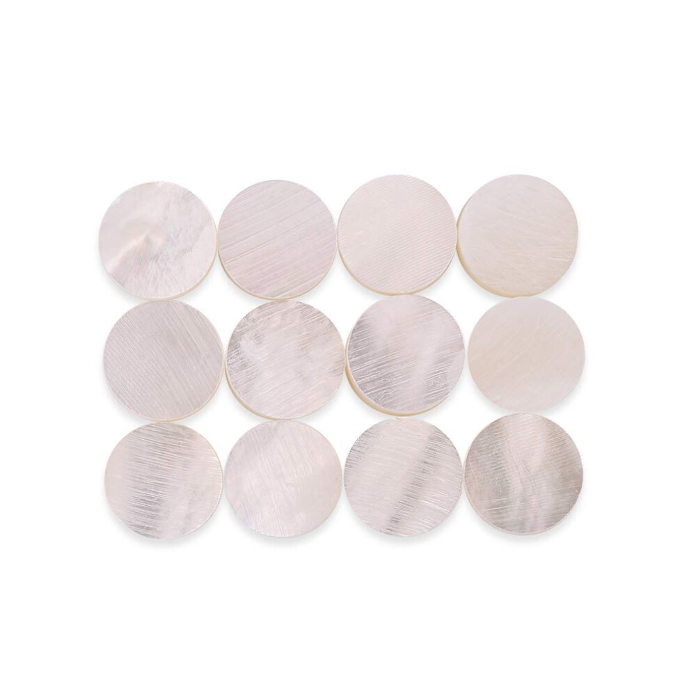 Eujgoov White Pearl Shell Dot Inlays 6Mm Fretboard Inlay Dots White Mother Of