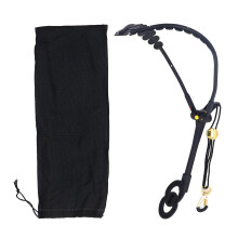 LICAEVEY Saxophone Double Shoulder Strap, Adjustable Neck Strap with 360 Swivel & Metal Hook, Comfortable Padded for Alto Tenor Saxophone