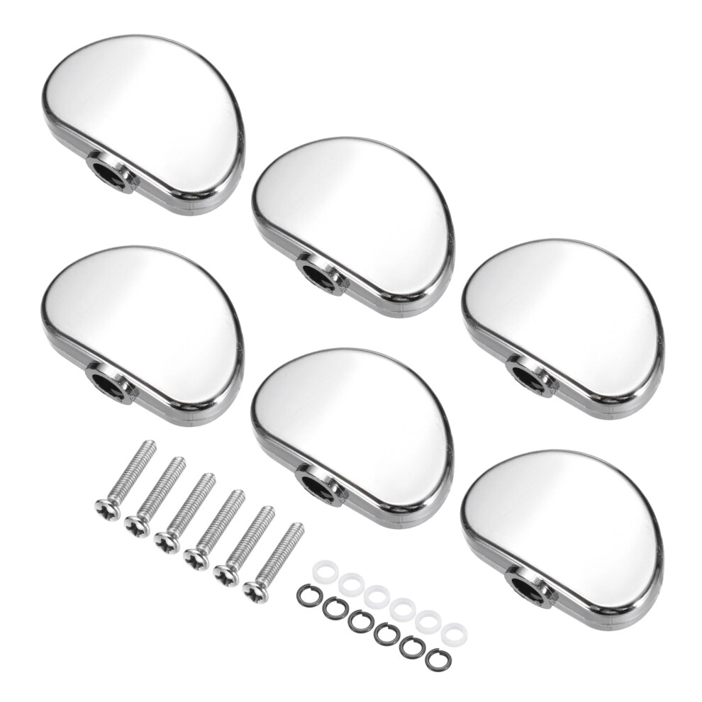Sourcing Map 6Pcs Guitar Tuning Pegs Knob, Semicircle Shape Head Repla