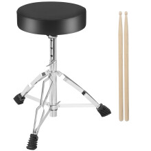 AKOZLIN Drum Throne 42-56cm Height Adjustable Drum Stool with Anti-Sli