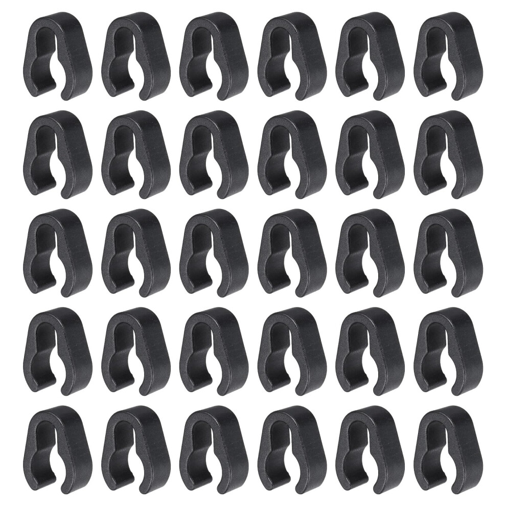 Sourcing Map 30Pcs 14Mm Microphone Cable Clips Universal Microphone St