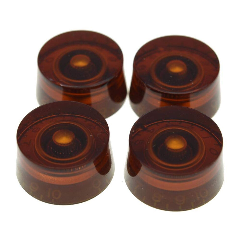 Dopro 4Pcs Usa(Imperial) Lp Guitar Speed Dial Knobs 24 Fine Splines Co