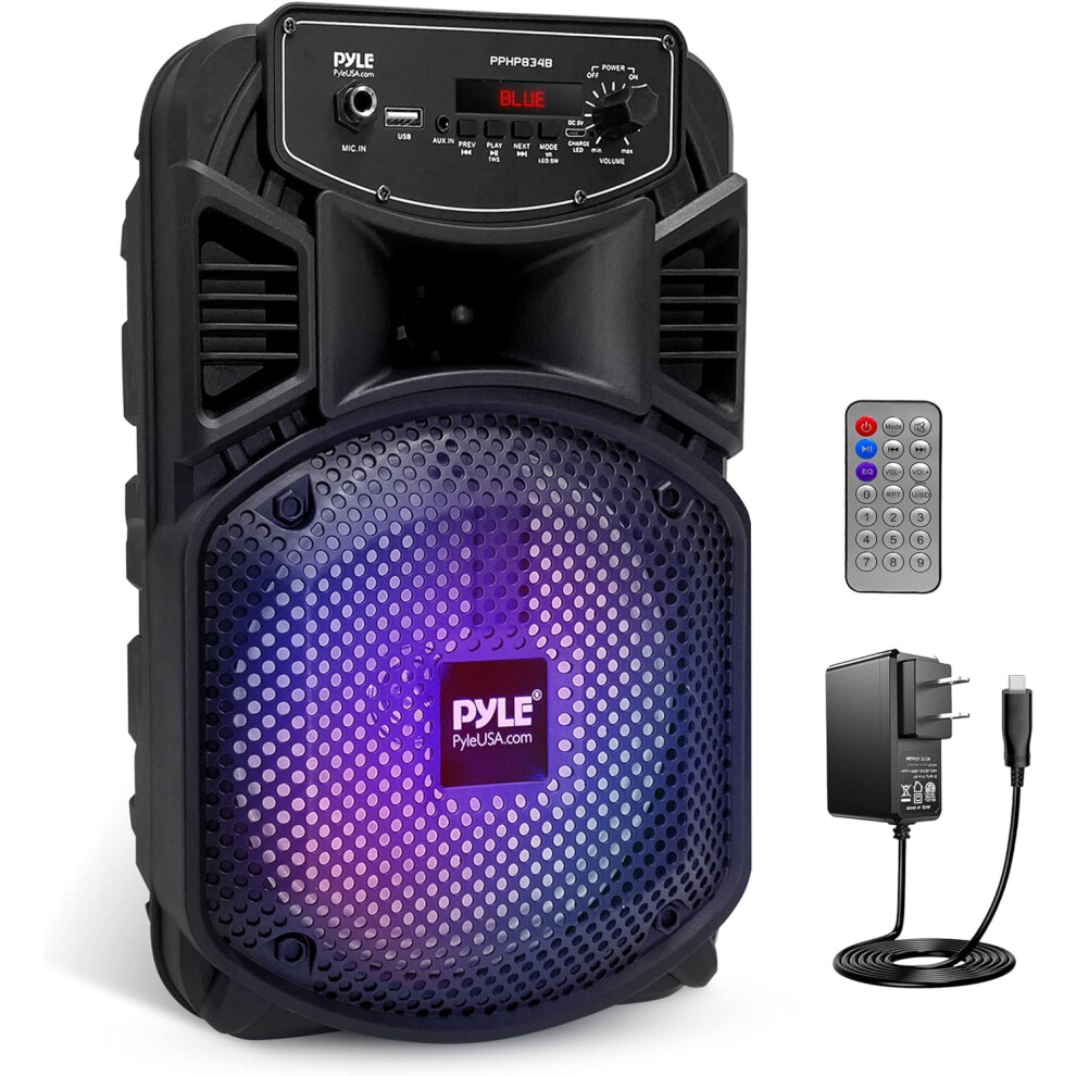 Pyle Wireless Bluetooth Party Speaker, Pa Speaker System-300W Recharge
