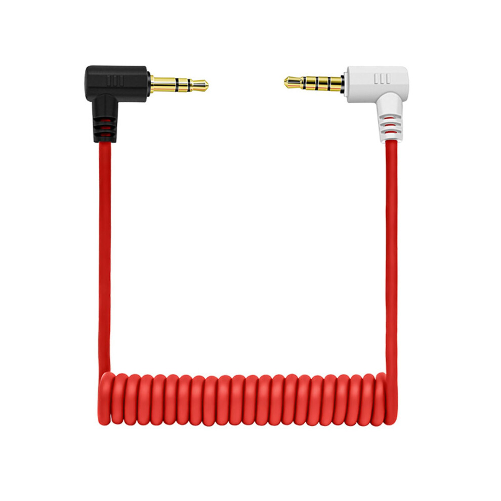 Kmuqshy 3.5Mm Trs To Trrs Patch Cable, Coiled Trs To Trrs Patch Cable,