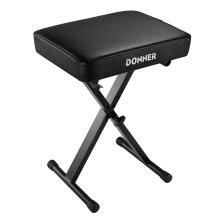 Donner Thicken Piano Stool Keyboard Bench Adjustable, High-density Spo