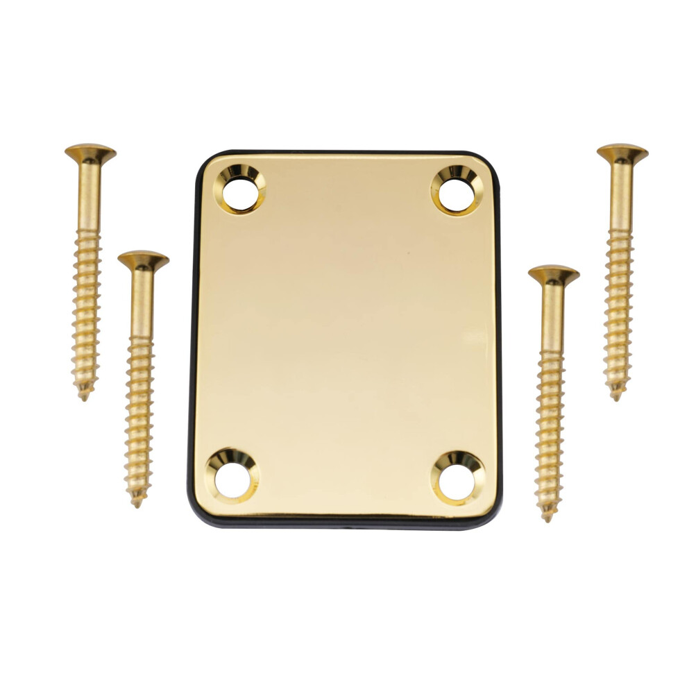 Musiclily Metal Guitar Neck Plate For Fender Stratocaster Telecaster E
