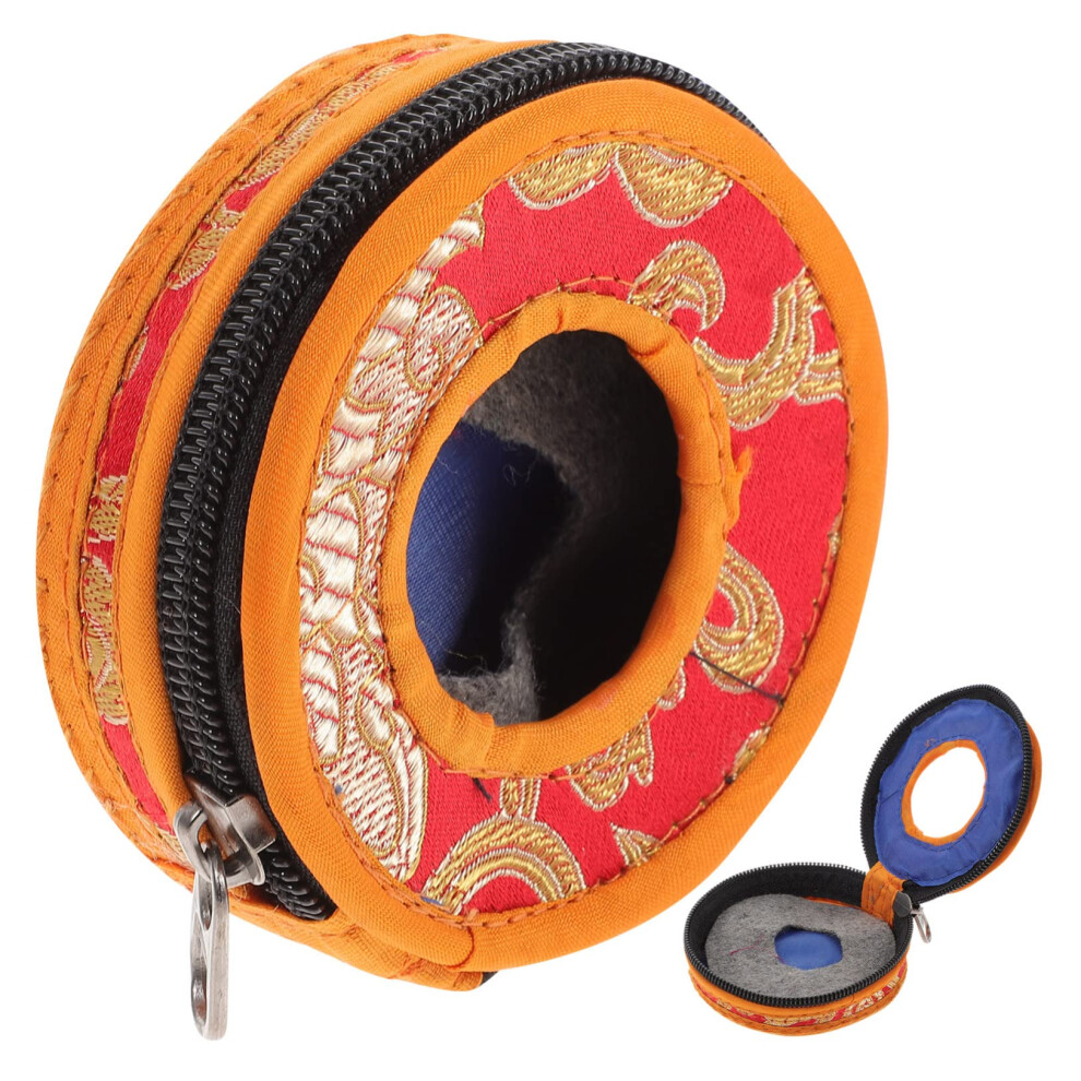Abaodam Nepal Tingsha Bell Storage Bag Pouch For Meditation Bells And