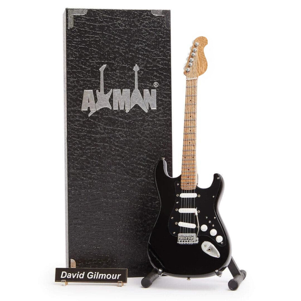 Axman D Gilmour Miniature Guitar Replica - Music Gifts - Handmade Ornamental